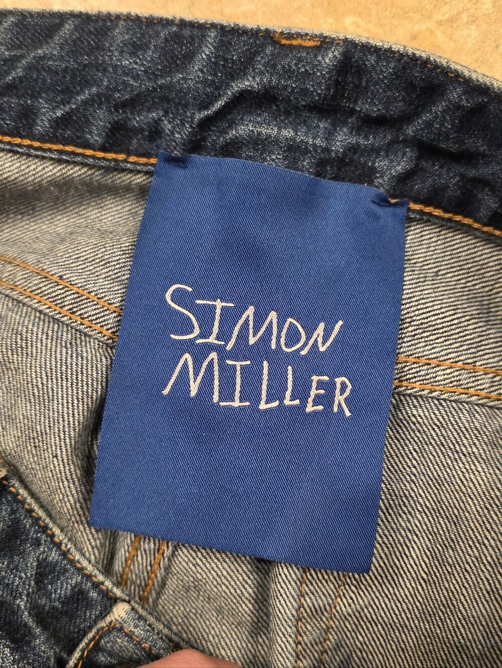 Simon Miller Striped Rainbow Blue Jeans Size 28 - Picture 5 of 15